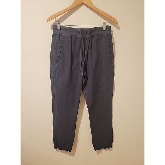 NWOT James Perse Relaxed Fit Linen Blend Pants Black Drawstring Pull On 0/XS - Picture 2 of 8